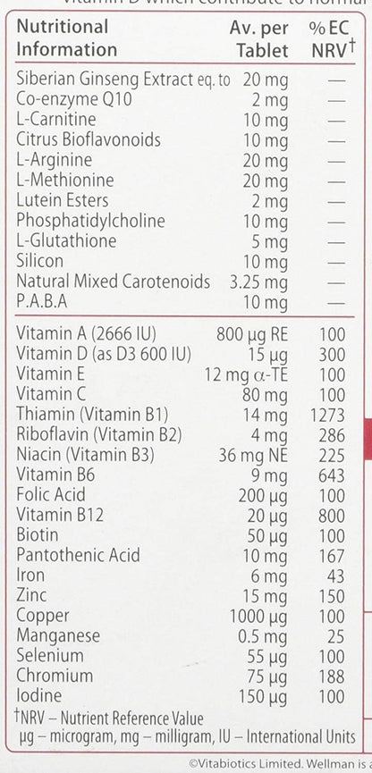 Wellman 4 X 50+ 30 Tablets – Calidad de los ingredientes: optar por productos sin aditivos innecesarios, como – Image 5