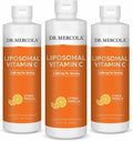 Dr. Mercola Vitamina C Liposomal Líquida 1000 mg - Sabor Vainilla Cítrica - 450 ml - Pack de 3