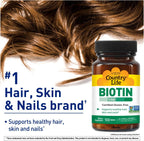 Biotina 1mg – 100 Comprimidos – Country Life