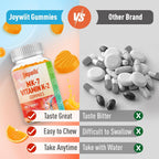 Vitamin K2 MK-7 Gominolas 100mcg, Extra Strength, Sabor Naranja Natural, Vegano, 120 Gominolas
