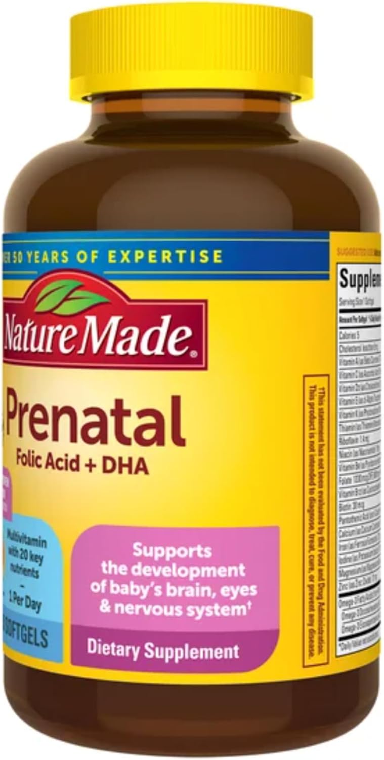 Nature Made Prenatal + DHA 200 mg, 150 Softgels
