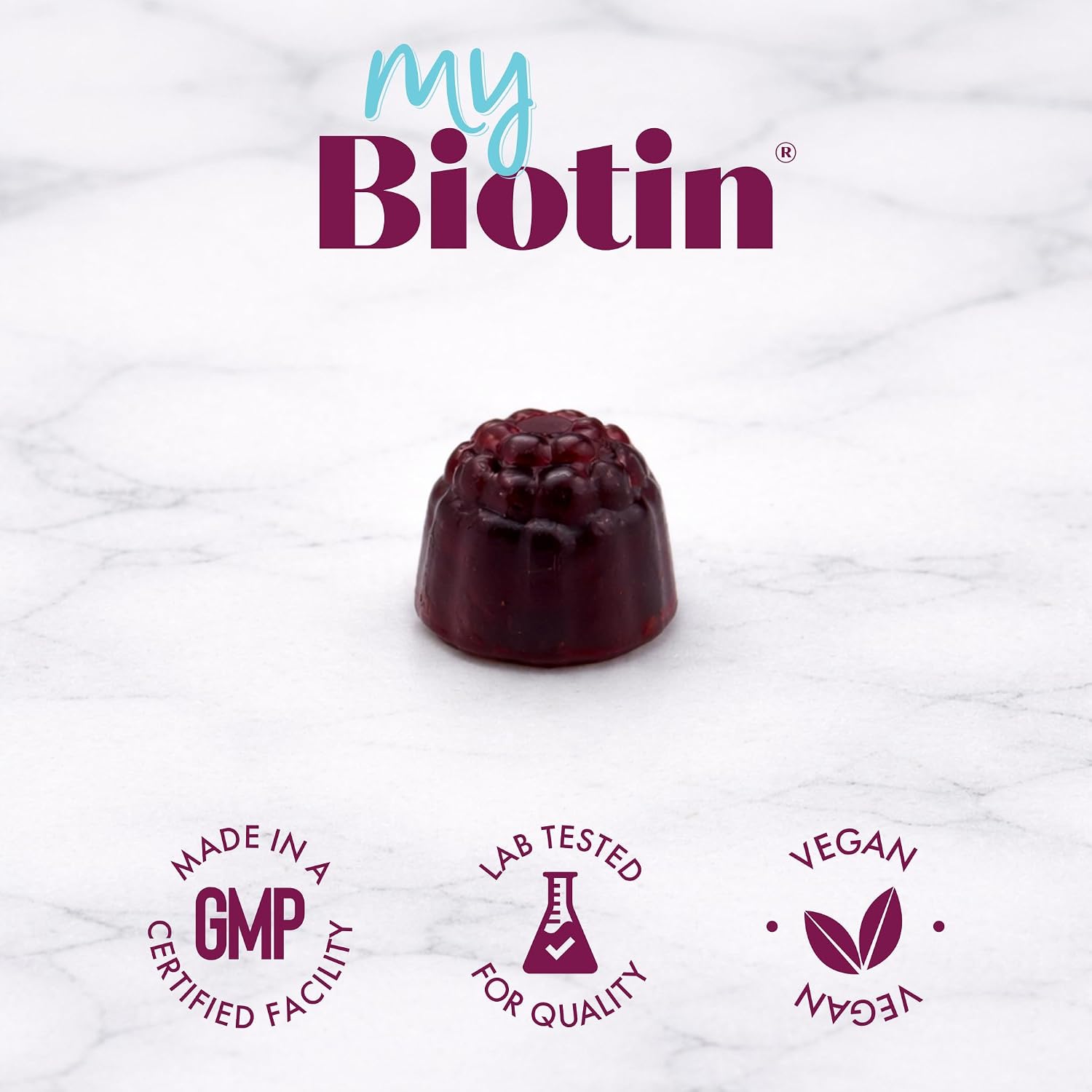 MyBiotin ProClinical Gummies con MB40X y Astaxantina - 30 gominolas sabor baya