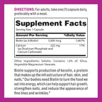 Vitamin World Super Biotina 5000 mcg, 120 Cápsulas