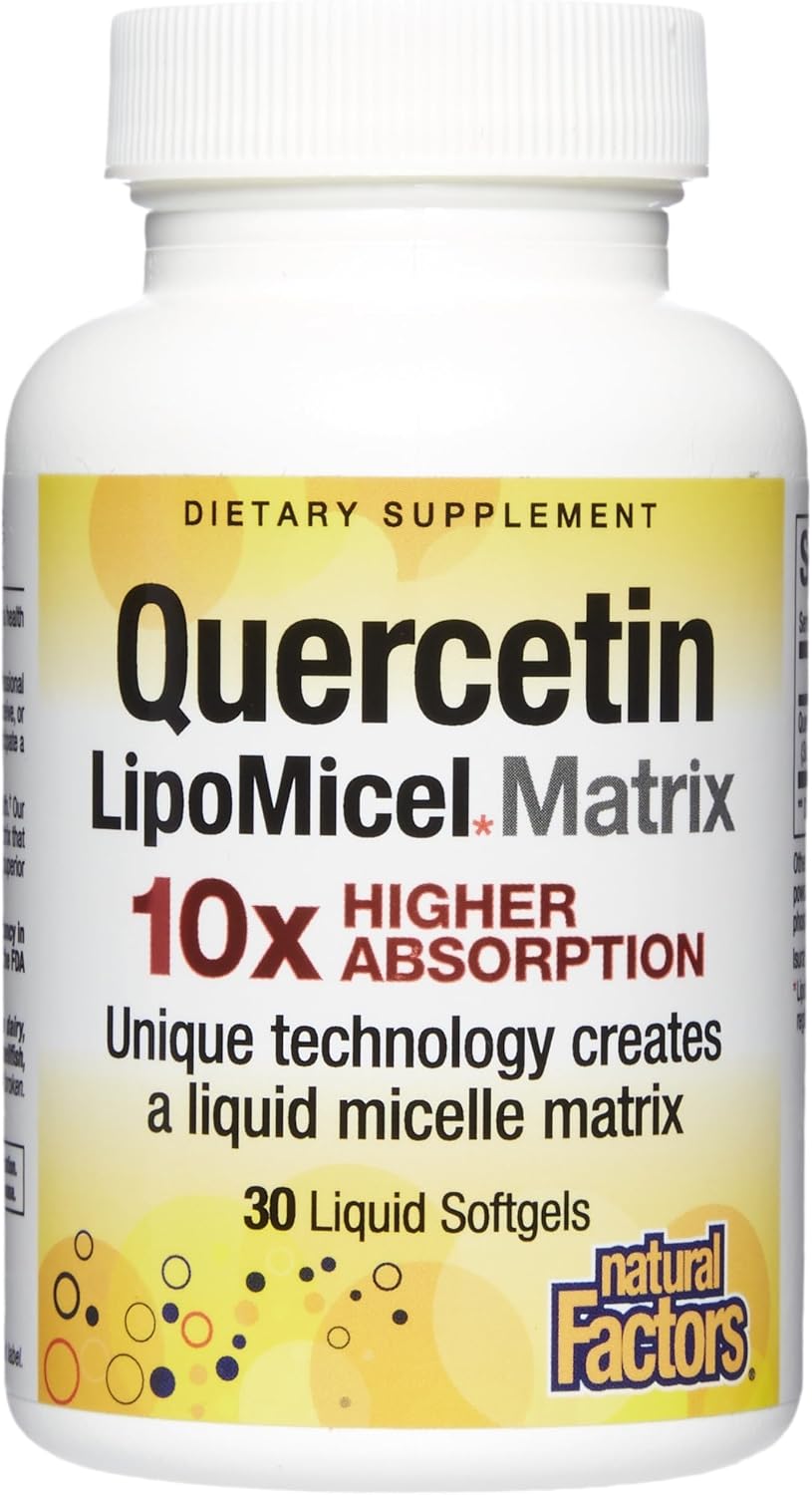 Natural Factors Quercetin LipoMicel Matrix - 30 Cápsulas Blandas