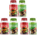 Superfoods Greens & Veggies, Fruits and Reds Cápsulas – Suplemento de Frutas y Verduras, Apoyo Digestivo e Inmunológico, 540 Cápsulas – Alpha Pure