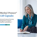 XYMOGEN Methyl Protect - 3400 mcg 5-MTHF (5-Metiltetrahidrofolato) con Vitaminas B Activadas - Apoyo Cardiovascular y Neurológico - 120 Cápsulas Vegetarianas