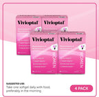 Vivioptal Women, 90 Cápsulas (Suministro para 1 Año), CoQ10 y Omega-3, Multivitamínico y Multimineral, Sin Gluten, Fórmula Alemana
