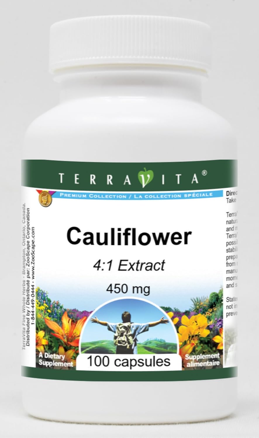 Cauliflower 4:1-450 mg (100 Cápsulas) - Terravita