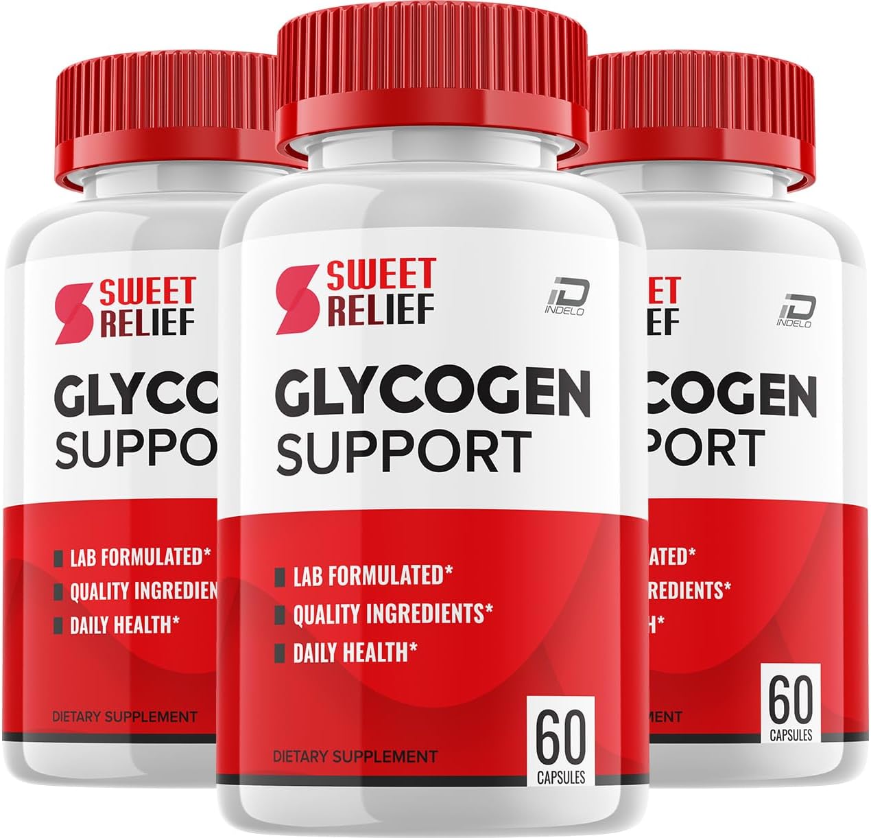 Sweet Relief Glycogen Support Capsules - Suplemento de Glicógeno, Fórmula Avanzada (3 Paquetes, 180 Cápsulas)