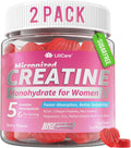 Gomitas de Creatina para Mujeres, Monohidrato de Creatina Micronizada + Mio-Inositol, Péptidos de Colágeno, BCAAs, Ácido Hialurónico, Vitamina B6 B12, Zinc para Energía, Enfoque y Equilibrio Hormonal, Sin Azúcar, 120 unidades