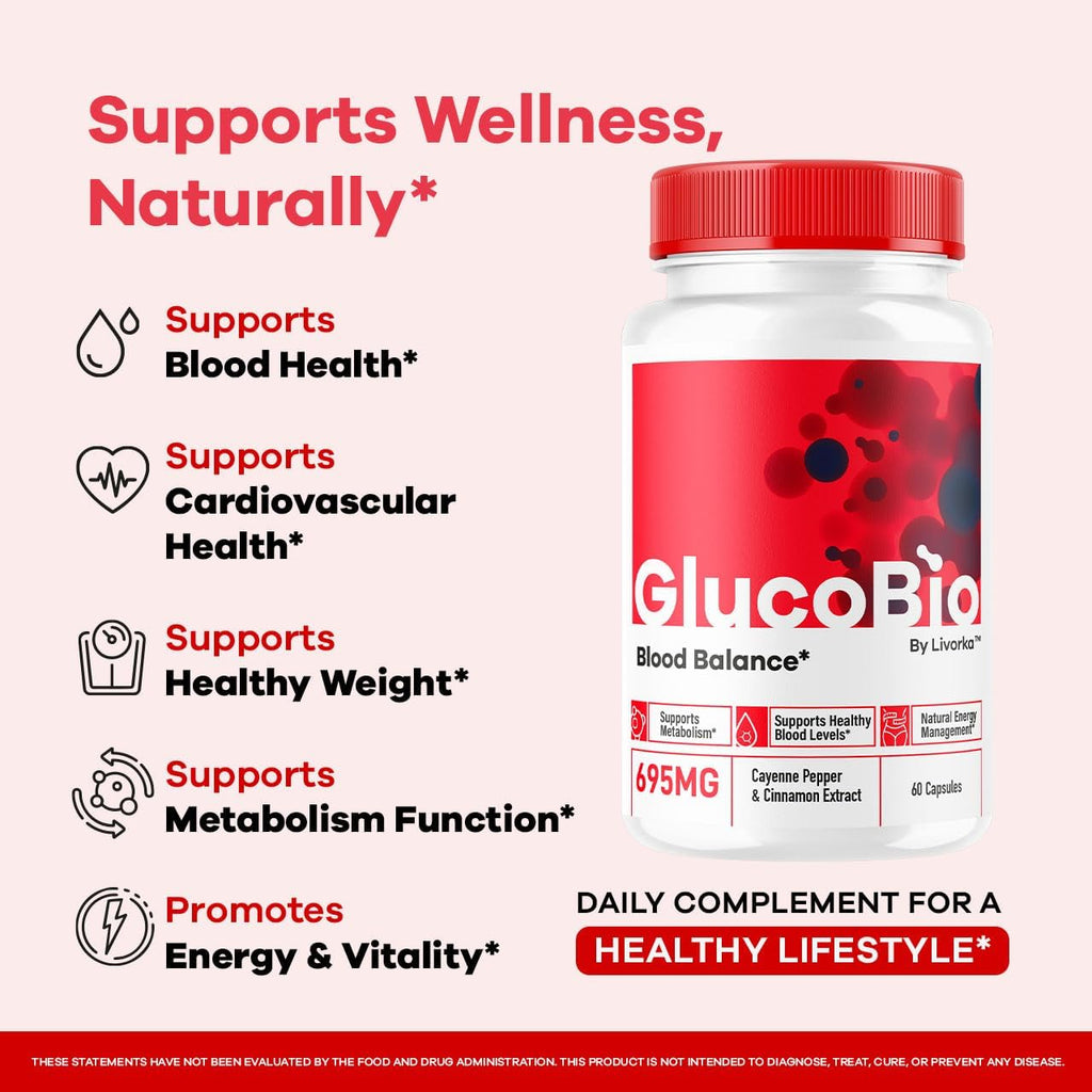 GlucoBio Cápsulas (Pack de 5) - 300 Cápsulas, Complemento Alimenticio