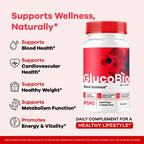 (2 Pack) GlucoBio Cápsulas - Fórmula Avanzada de Apoyo Natural para el Bienestar General, 120 Cápsulas