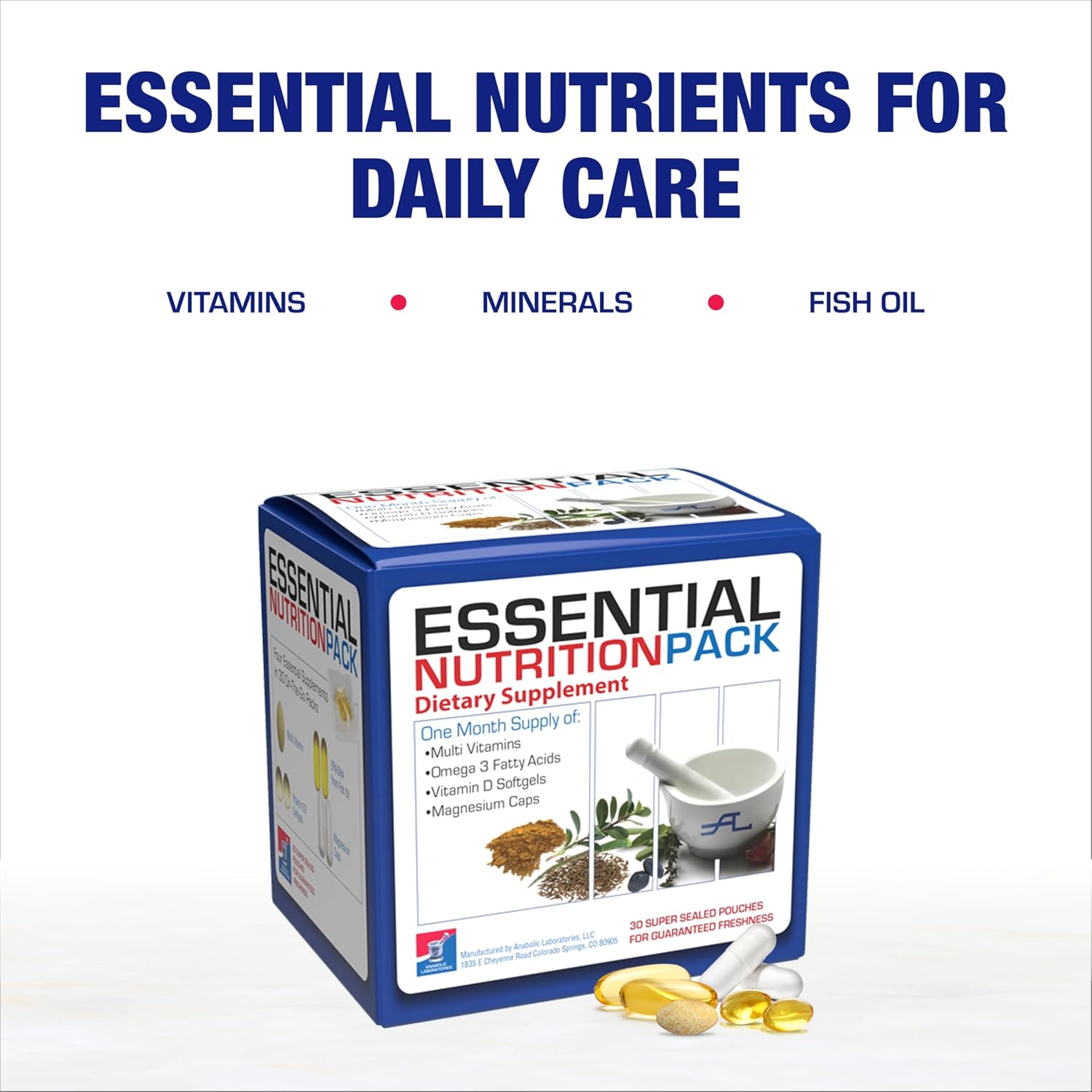 Paquetes Multivitamínicos Todo en Uno para Mujeres y Hombres Mayores de 50 - Omega 3, Magnesio, Vitamina D3 y Bioflavonoides Cítricos - 30 Sobres