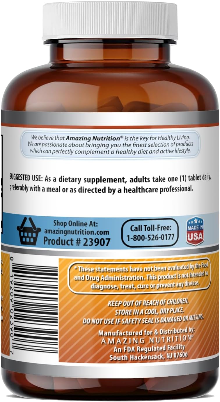 Amazing Formulas Vitamina B6 (Piridoxina) 25 mg | 500 Comprimidos
