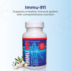 Youngevity Immu-911™ Advanced Immune - Complejo Inmunológico con Colostro, Vitamina C, Zinc, Equinácea, Astrágalo, Corteza de Pau D'Arco y 6 Hongos Micelares (60 Cápsulas)