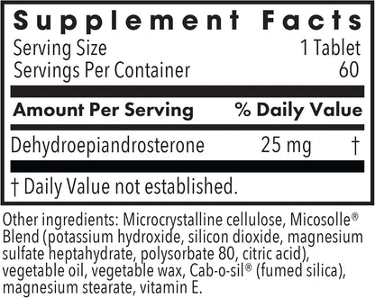 Allergy Research Group DHEA 25 mg – Vitalidad metabólica: Contribuye al metabolismo energético y al bienestar – Image 3