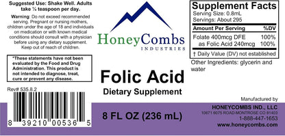 HoneyCombs B9 Folato Prenatal Complemento – Metabolismo normal de la homocisteína: El ácido fólico contribuye al – Image 3