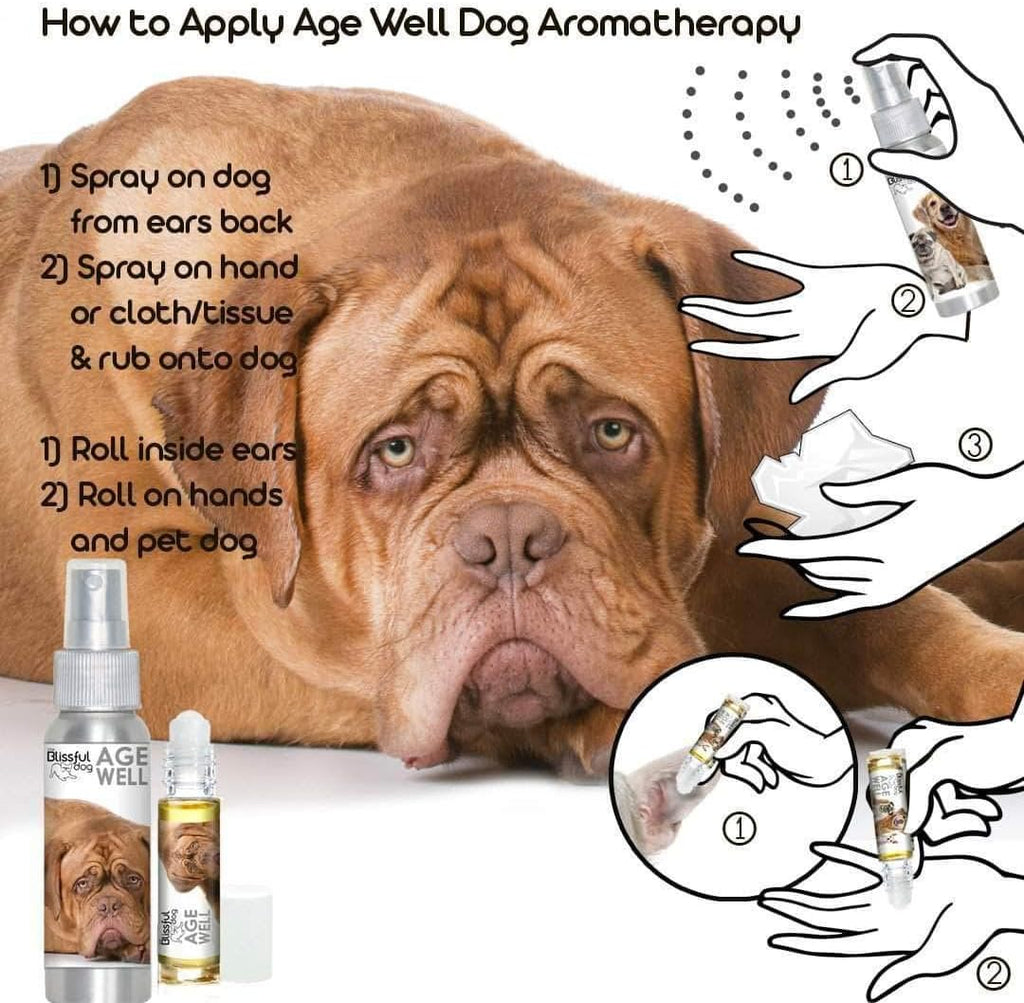 The Blissful Dog Age Well Spray Aromaterapia para Perros Dogue de Bordeaux