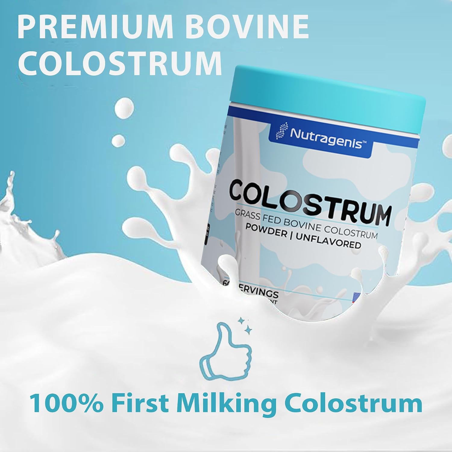 Colostrum™ Premium en Polvo – Salud Intestinal, Inmunidad y Recuperación Muscular | 60 Porciones