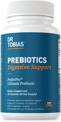 Dr. Tobias Prebiotics - 30 Capsules - Digestive Support and Gut Health