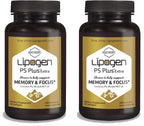 Lipogen PS Plus Extra – Suplemento Cerebral con Fosfatidilserina 133mg – Memoria y Enfoque – 60 Cápsulas (Pack de 2)