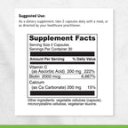 DAVINCI Labs Biotina – Suplemento con Vitamina C y Calcio – 60 Cápsulas