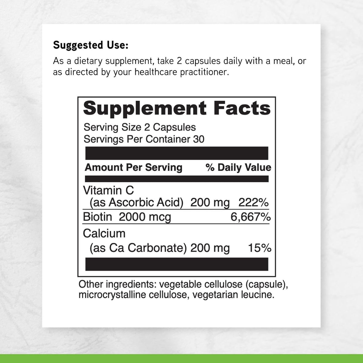 DAVINCI Labs Biotina – Suplemento con – La biotina contribuye al metabolismo energético normal. – Image 6