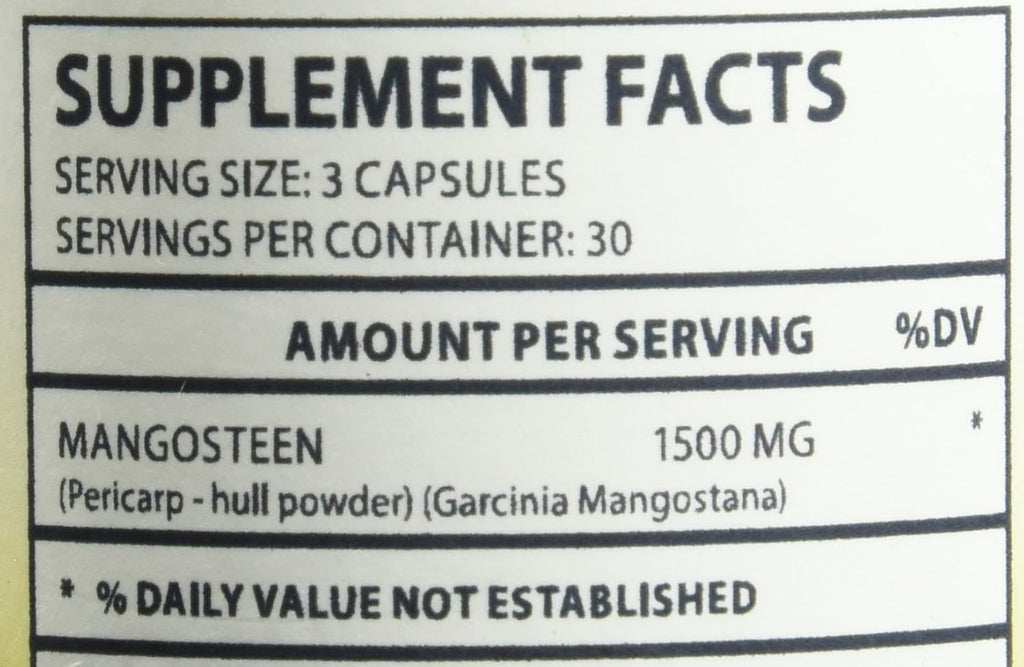 Biotech Nutritions Pure Mangosteen Capsules, 90 Cápsulas