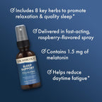 Dr. Mercola Sleep Support Spray con Melatonina - 3 Envases - Sabor Frambuesa Natural