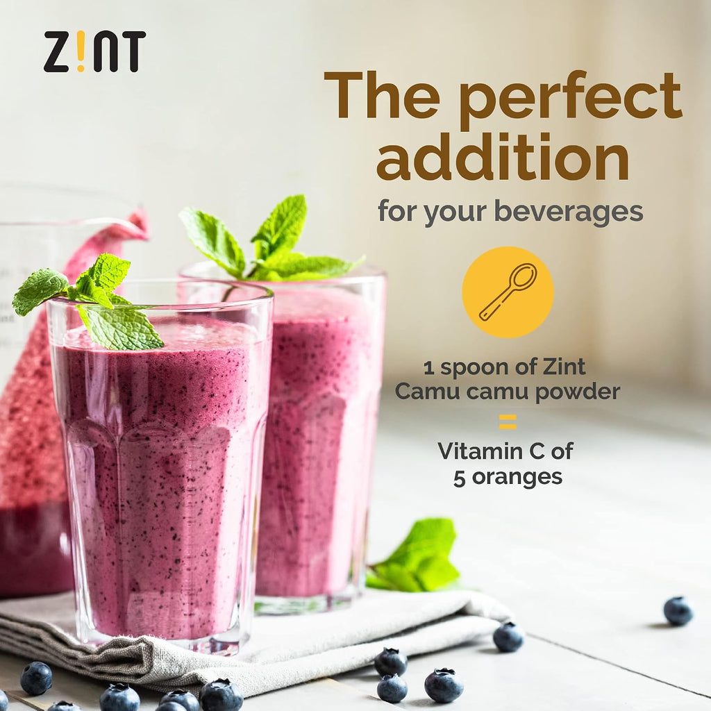 Camu Camu en Polvo: Fuente Natural de Vitamina C Orgánica - Zint (100 g)
