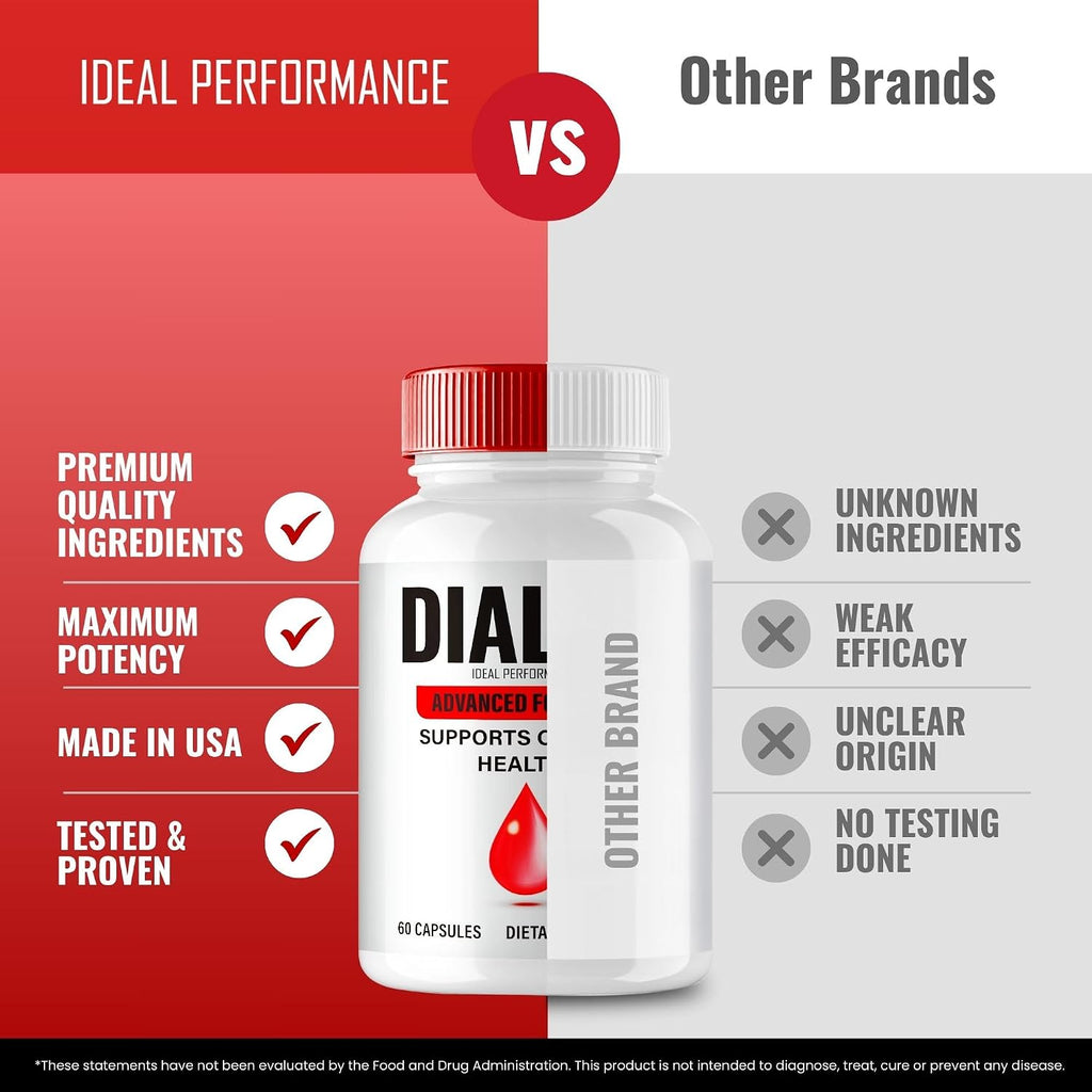 IDEAL PERFORMANCE Dialux Blood Capsules, Suplemento para Circulación y Niveles Estables, 2 Envases