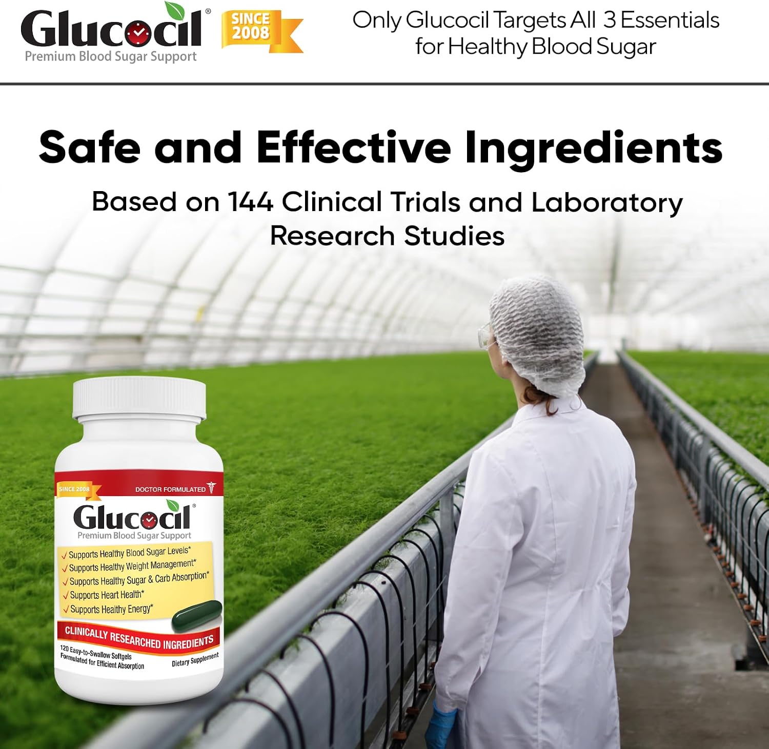 Glucocil – Cápsulas Blandas – Apoyo para el Azúcar en Sangre
