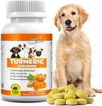 Cúrcuma para Perros FSLHCY - 180 Comprimidos Masticables Sabor a Pato