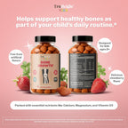 TruHeight Kids Bone Growth Gummies - Fresa - Multivitamínico para el Crecimiento Óseo Infantil