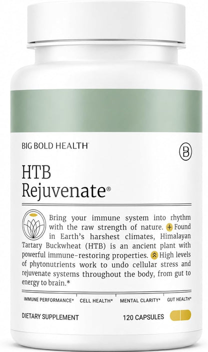 BIG BOLD HEALTH HTB Immune Rejuvenate – – Trigo sarraceno del Himalaya germinado (95 mg por dosis): Fuente – Image 1
