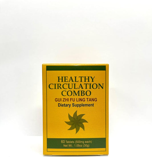 Lao Wei Healthy Circulation Combo - Gui Zhi Fu Ling Tang, Suplemento Herbal para la Circulación Femenina, 60 Comprimidos
