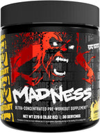 Mutant Madness Pre Workout en Polvo - 30 Servicios - Orange Rush