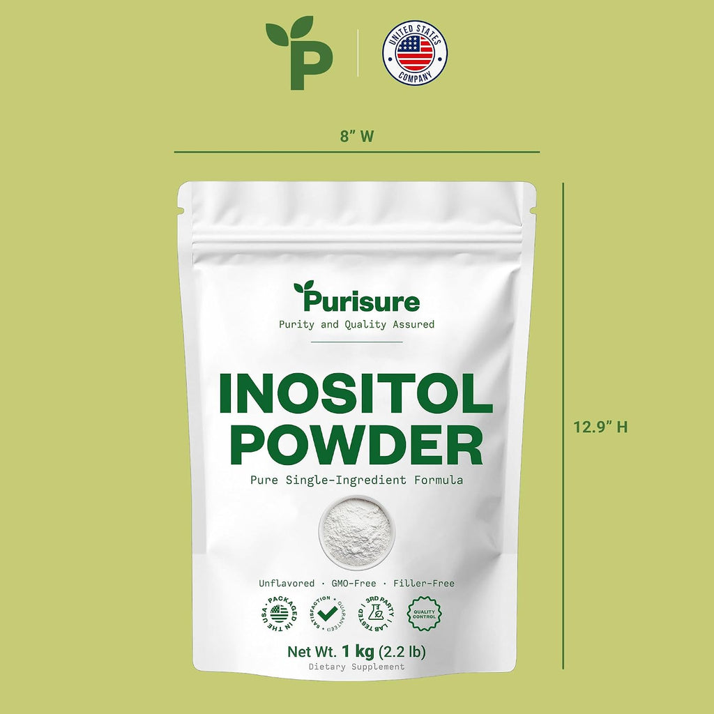 Purisure Inositol en Polvo Puro, 1 kg