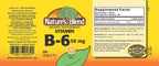 Nature's Blend Vitamina B-6 50 mg