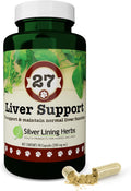 Silver Lining Herbs - Liver Support for Dogs - All Natural Herbal Supplement with Milk Thistle, Turmeric, Chamomile and More - 90 Capsules