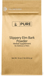 PURE ORIGINAL INGREDIENTS Polvo de Corteza de Olmo Resbaladizo (1 lb) - Puro y Natural, Vegano, Sin Gluten