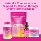 Pink Stork Gotas de Equilibrio Hormonal para Mujeres - 60ml, 30 Dosis - Complemento Líquido Vegano
