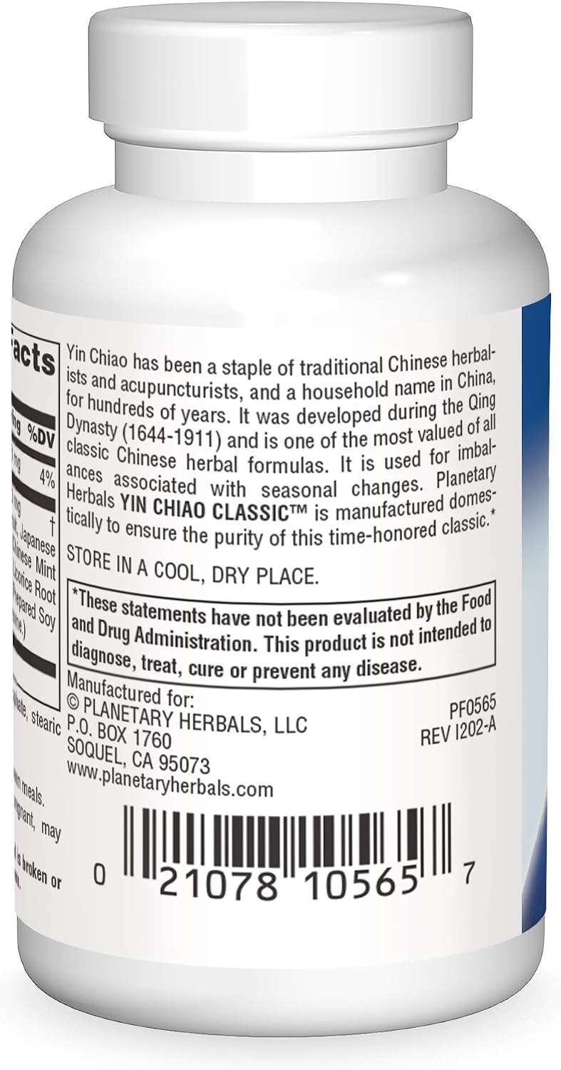 Yin Chiao Classic Tablets – 30 Comprimidos de 450 mg