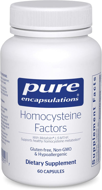 Pure Encapsulations Homocysteine Factors - – La vitamina B6 contribuye al metabolismo normal de la homocisteína. – Image 1