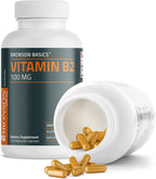 Bronson Vitamin B2 100mg Non-GMO, 120 Vegetarian Capsules
