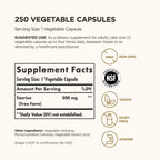 Solgar Taurina 500 mg - 250 Cápsulas Vegetales
