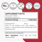 Supersmart - Taxifolina Dihidroquercetina 60 mg al Día (90% DHQ) - Extracto de Alerce Siberiano - Antioxidante Bioflavonoide - No OGM y Sin Gluten - 100 Comprimidos