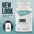 NutraBio Lungs - Suplemento Respiratorio con Immuno-LP20 y Extractos Naturales (90 Cápsulas)