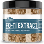 Earthborn Elements Fo-Ti Extract 200 Cápsulas, Puro y Sin Diluir, Sin Aditivos