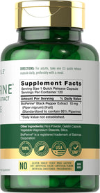Carlyle Bioperine 10mg | 120 Cápsulas | Extracto de Pimienta Negra